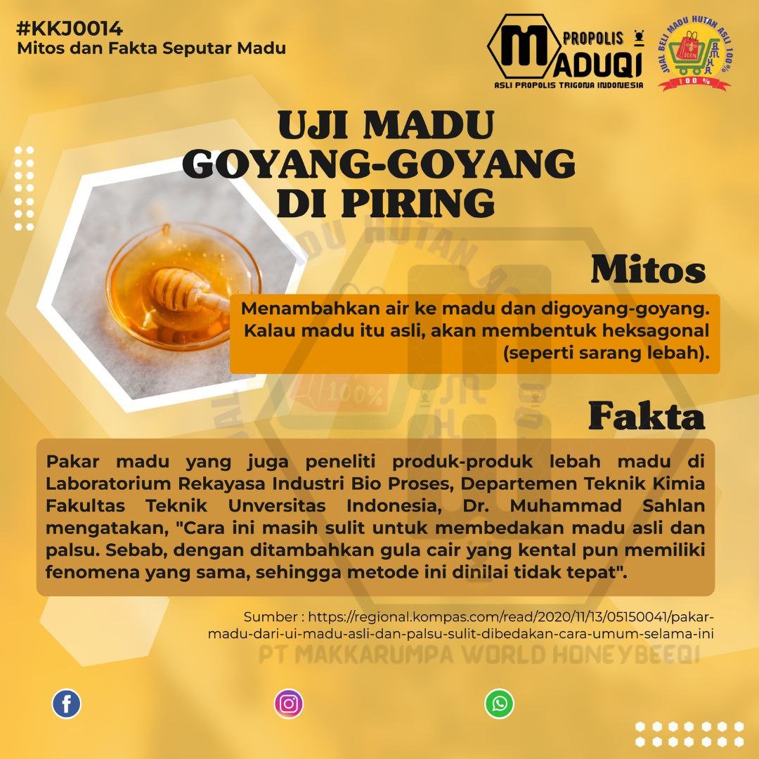 Uji Madu Goyang-Goyang di Piring: Mitos atau Fakta Ilmiah?